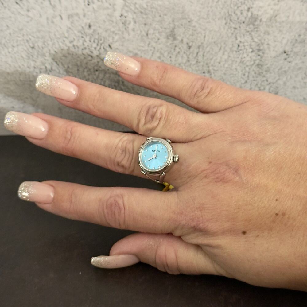 Invicta Angel Women's Ring Watch - 17.5mm, Blue (49071) NEW IN BOX- 1 left!!🔥